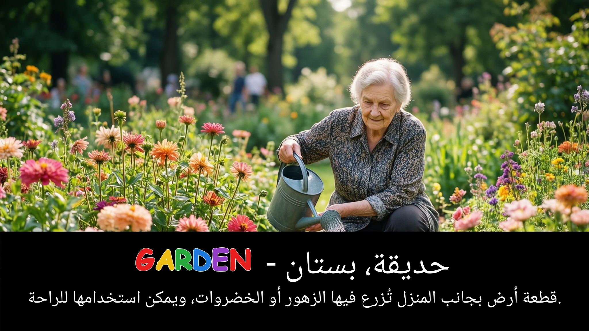Arabic Illustration for garden